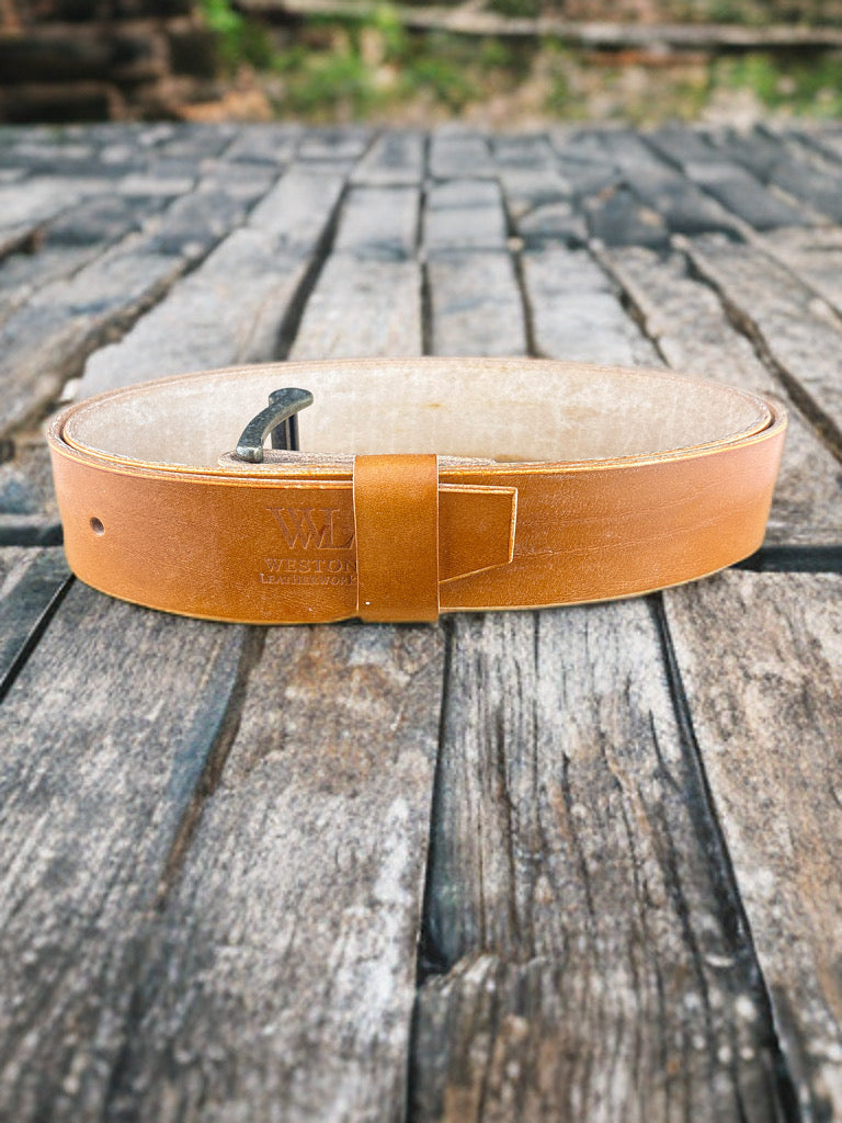 Light Brown Unlined Belt - 34”