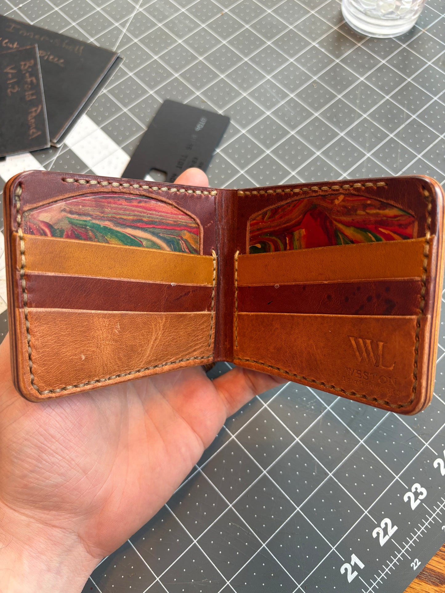 B Grade Bifold Wallet - “The Van Gogh”